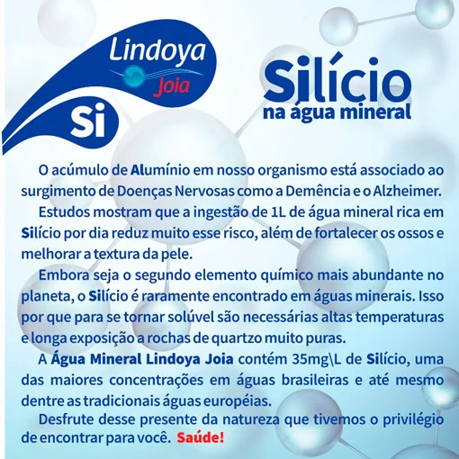 Lindoya Joia Silício Natural 35mg/L – benefícios e propriedades